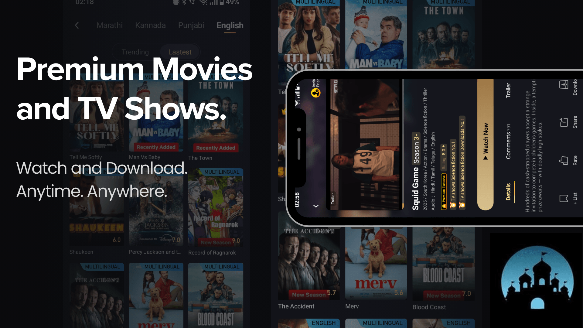 Watch Premium Movies and TV Shows
